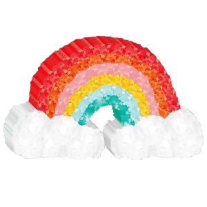 A&E Cage Company Happy Beaks Mini Rainbow Piñata - Foraging & Chew Bird Toy #HB01496