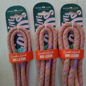 Dog's Life Creative Cords Leash Tarrazo Pink